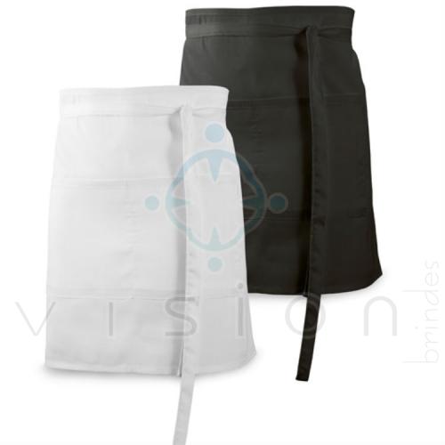 Avental de Bar Algodão e Poliéster 2 Bolsos