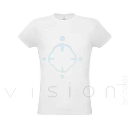 Camiseta Unissex Corte Regular Branca (135 g/m²)
