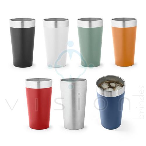 Copo térmico de viagem em aço inox 540 ml