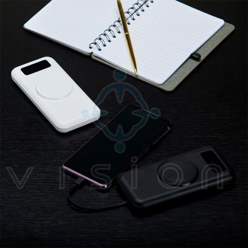 Power Bank 10.000mAh com Carregamento via Indução 