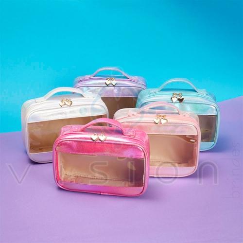 Necessaire Sintética Holográfica Impermeável