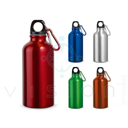 Garrafa esportiva em alumínio metálica 400ml