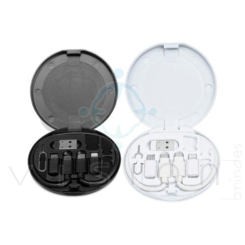 Kit Cabo USB-C com 3 Adaptadores