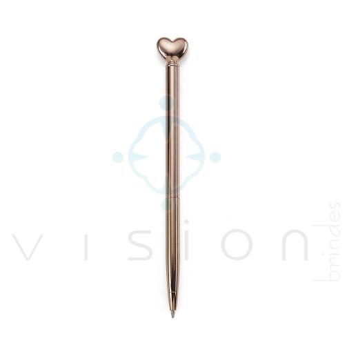 Caneta Metal Coração